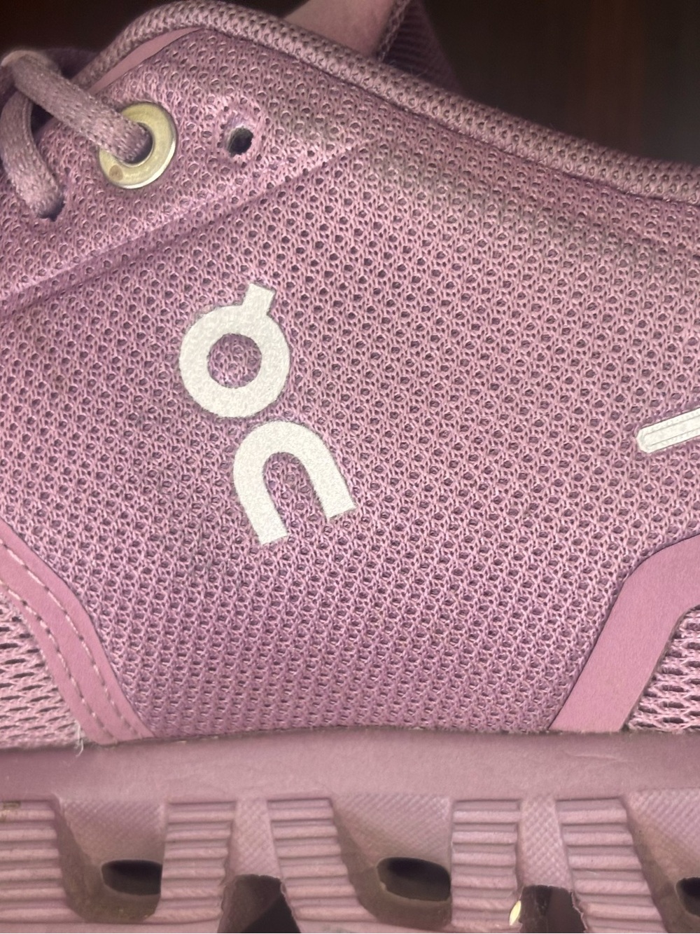 On Cloud 6 Waterproof Shoes Mauve/Purple Women’s Size 7 - Picture 10 of 16